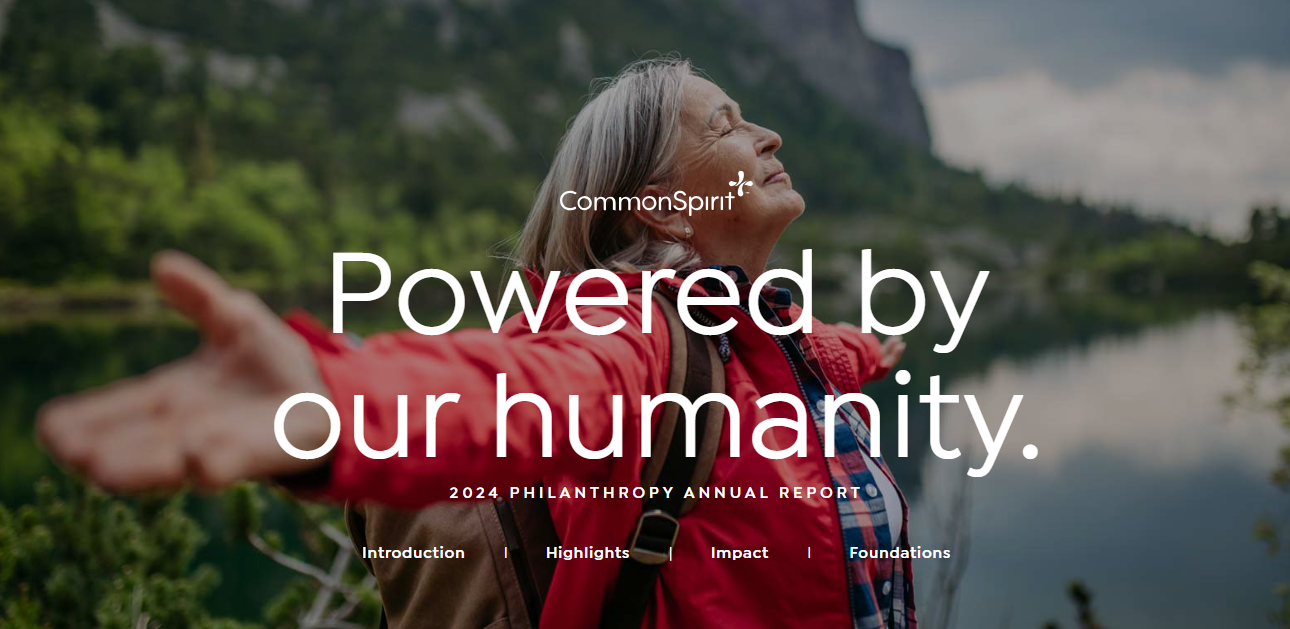 2024 CommonSpirit Health annual report cover