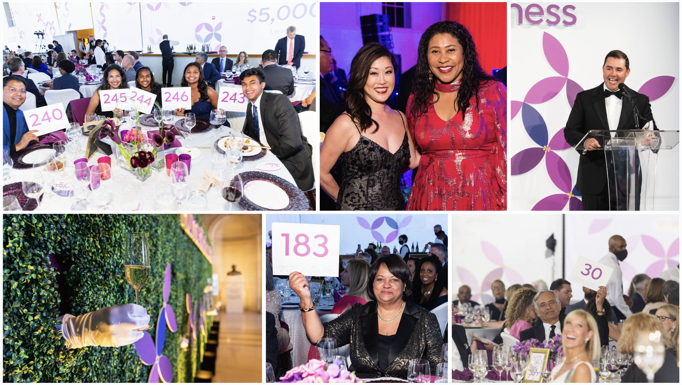A collage of photos from this year's gala
